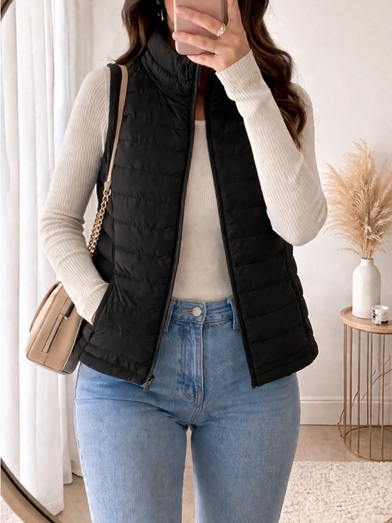 Windriver Jackets & Blazers - Black Quilted Puffer Vest